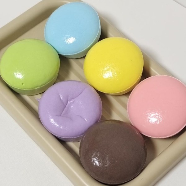 Mjuk Kakpressande Squishy Bröd Leksak Långsam Återhämtning Dekompressionsleksak green one-size
