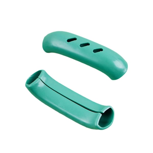 2X Silikon Gryt- och Pannhandtag Kök Kastrullhållare Ärm Kit Halkskydd X6Q7 green One-size