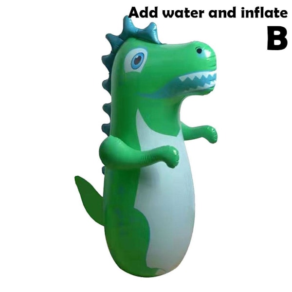 3D Uppblåsbar Tumlare Leksaker Dinosaurie Slå Boxning Cartoon Sand pink dinosaur 90cm
