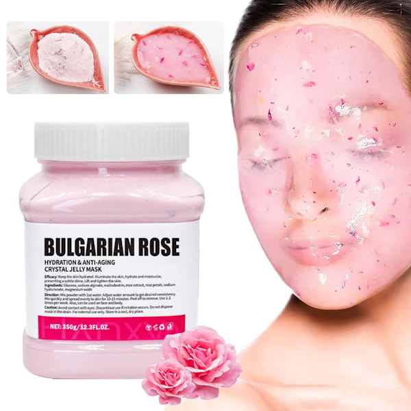 350g Återfuktande 24K Guld Mjuk Mask Pulver Rosblad Kristallgelé CHAMOMILE PETALS 1pcs