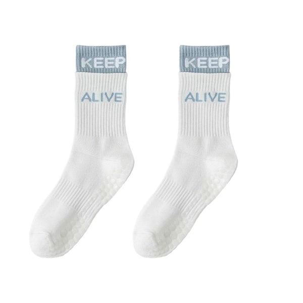 Yogasockar Anti-Slip Snabbtorkande Dämpande Pilates Balettsockar Grip✨y Good J5Z2 White 1 pair