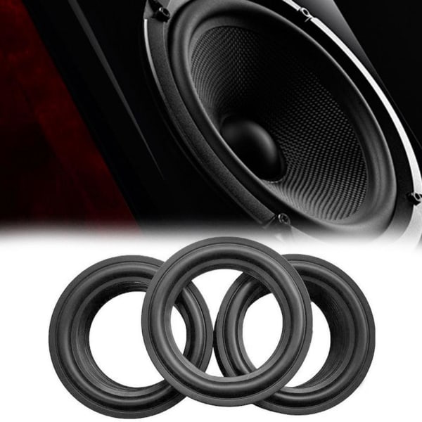4-12\" Högtalare Surround Gummi Woofer Kant Ljud Reparation Skum Prot blackE 10inch