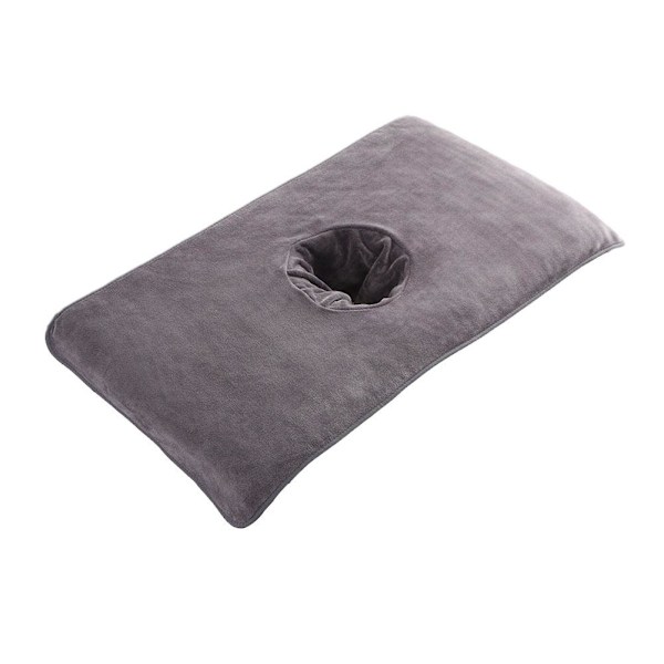 Skönhetsbäddlakan SMS Massagebordsskydd Sängbord Ansiktshål Handduk medium gray 1pcs