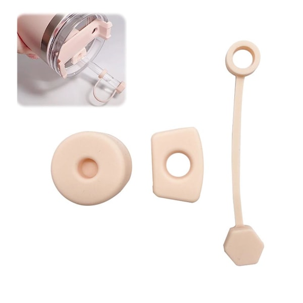 Anti Överflöde Läcksäker Vattenflaskadapter med Sugrör transparent 1set