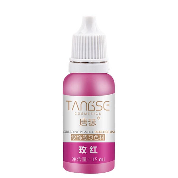 Pigment Makeup Ögonbryn Tattoo Läppar Ögonlinje Bläck Semi Permanent 1 positive red 15ml