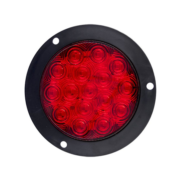 4 tum 16 LED Bakljus Bromsljus Rund Bakre Lampa Blinkers Stopp Varningsljus Backljus För U2Y7 Red One size
