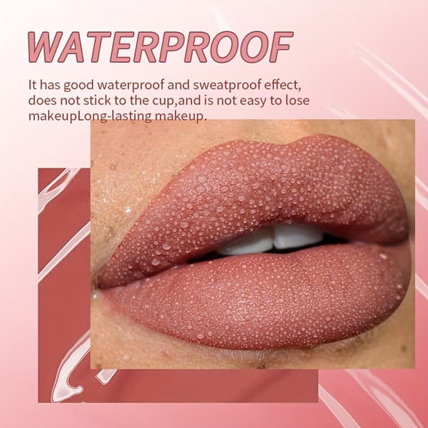 Lipgloss + læbeblyant sæt, mat læbestift, makeup, lipgloss CS386A+B