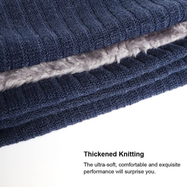 Vinterhalsvarmer - Myk fleece halsvarmer løpeskjerf (svart, grå,