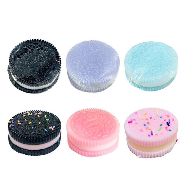 Oreo Cookie Kläm Leksak Stresslindring Kex Nyp Barn Presenter Lera Musik H1n0 Black 1pcs