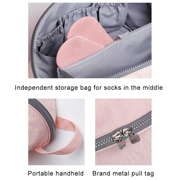 Underklädesförvaringsväska Reskläder BH Strumpor Avdelare Organiserare pink 1pcs
