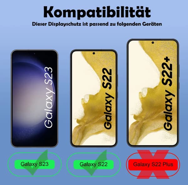 Näytönsuoja, 9H-lasi Samsung Galaxy S22:lle