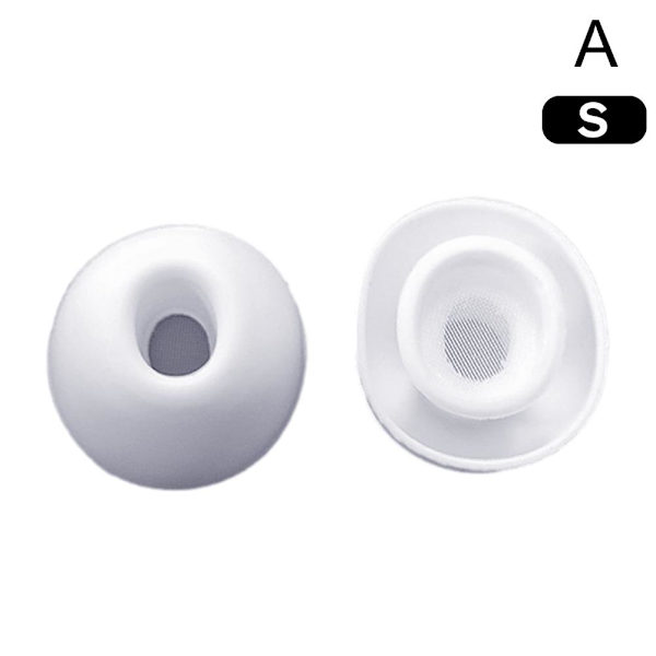 1 par hörlurskuddar Mjuka silikon Ersättningsöronproppar för AirPods ьф а △} whiteB medium size