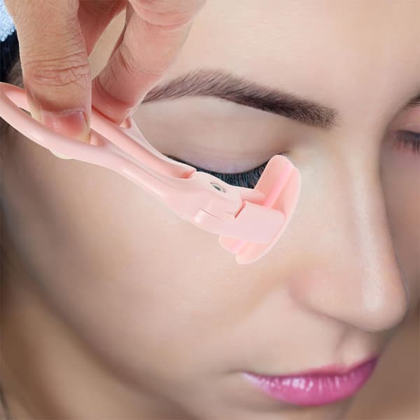 2 stk. øjenvippebukker i plast Mini vippeassistentværktøj Bærbar øjenmakeupbukker til rejser Ingen klemning Kort øjenvippebukning