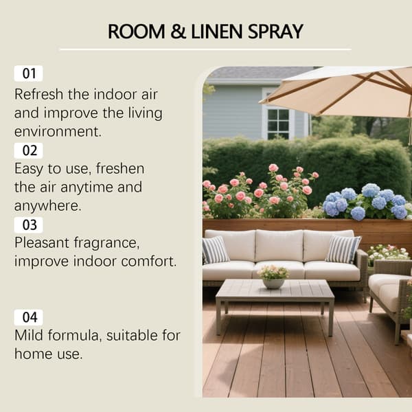 Indendørs lavendel duftspray, langvarig duft, husholdningsdeodorant, luftfrisker
