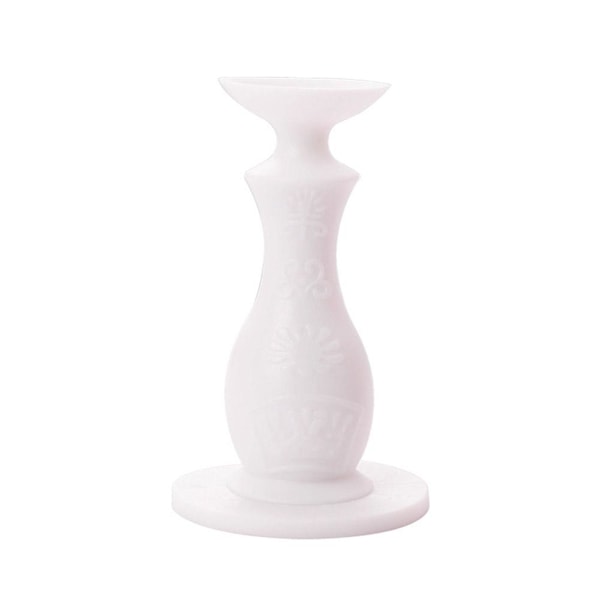 Självhäftande dörrstopp i silikon, dämpande, dörrsugpropp, dörrhållare ❀ white 1pcs