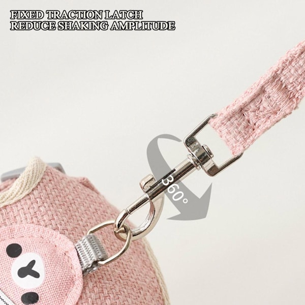 Kattsele och koppel, Anti-Escape Justerbar Mjuk mesh ca M pink M