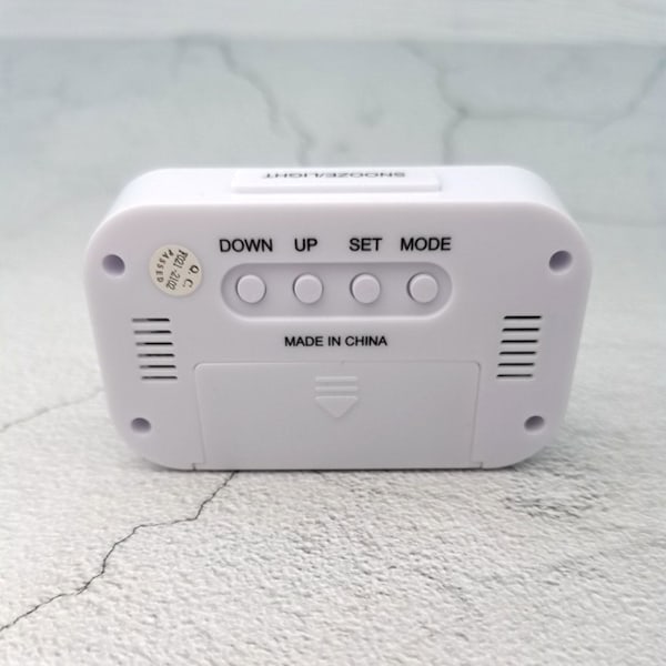 Digital Väckarklocka Batteridriven Snooze Nattlampa Design 5 Färger blue One-size