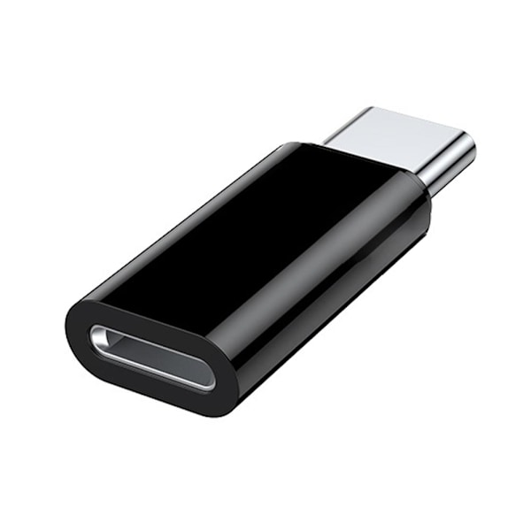 USB Typ C Hane till 8-stifts Hona Adapterkonverterare för iphone15Pr black 60w