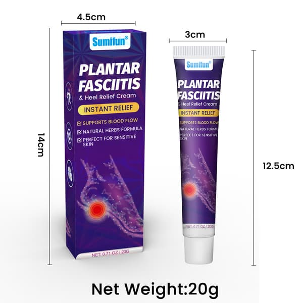 Hælsmertelindrende creme til støtte af akillessenen, 20g