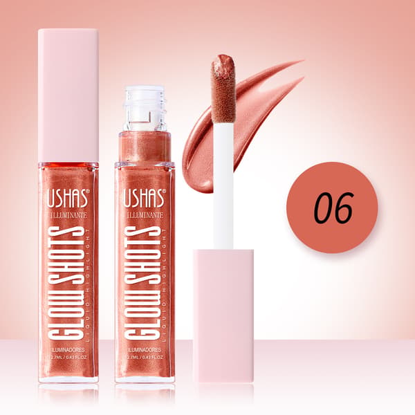 Flydende highlighter, vandtæt, langtidsholdbar, lysner, konturerer, multifunktionel FS459A