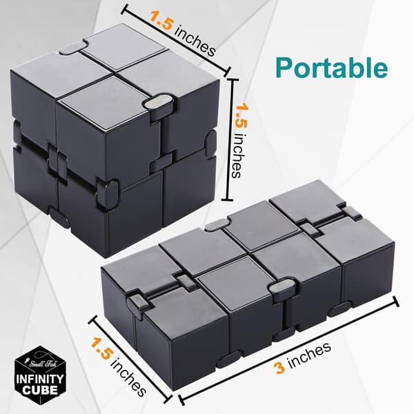 Infinity Cube Sensorisk Fidget Legetøj, EDC Fidgeting Spil til Børn og Voksne, Cool Mini Gadget Bedst til Beroligelse og Stresslindring og Tidsfordriv, Autisme T