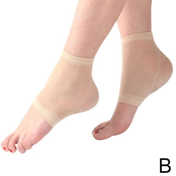 Silikonstrumpor Hälskydd Ärm Hälsporre Kuddar Lindring Planta complexion 1pair