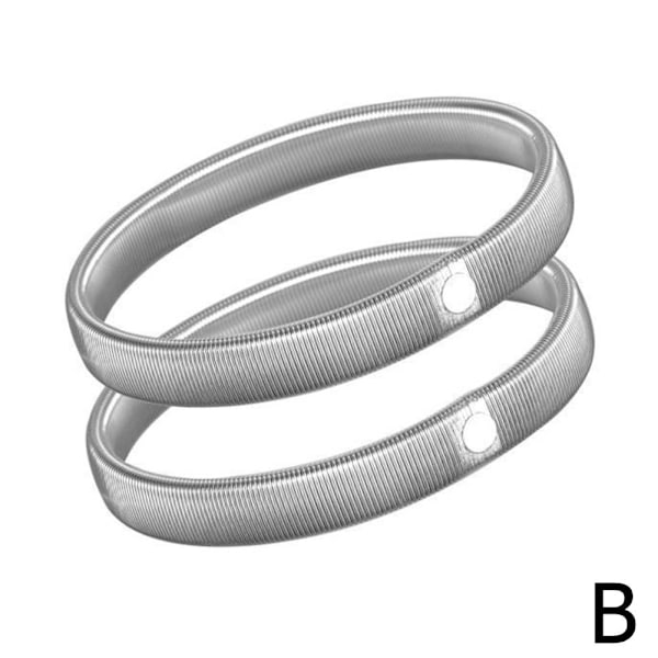 Justerbara Skjortärmhållare Metallarmband Garter 7CM För M  white onesize