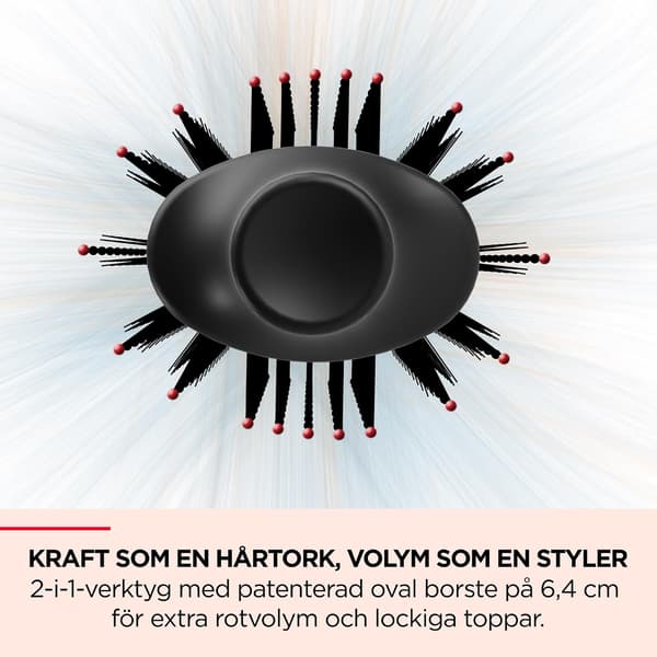 REVLON One-Step Volumiser Plus Varmluftsbørste, Sort, Rød, 30 x 16 x 11 cm