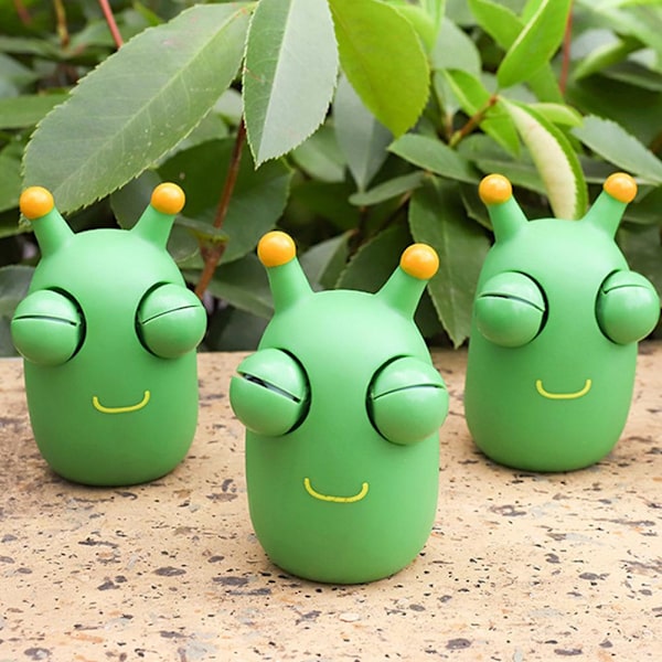 Söt Grön Bugg Öga Squishy Leksak Bugg Kläm Leksak Dekompressionsleksak