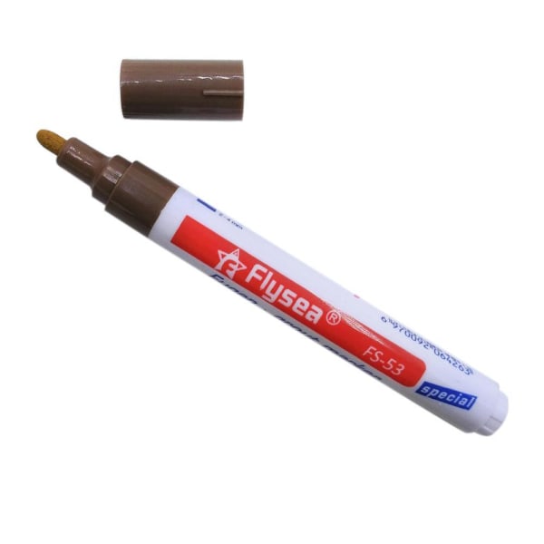 SXRC Grout Pen Beige Kakel färgmarkör, Tile Gap Repair Pen Speci as showD 1pcs