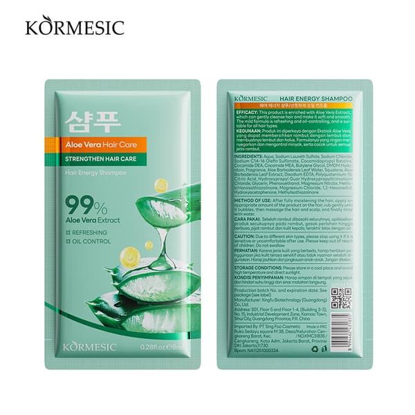 Shampoo til glat hår - Bærbar pakket shampoo