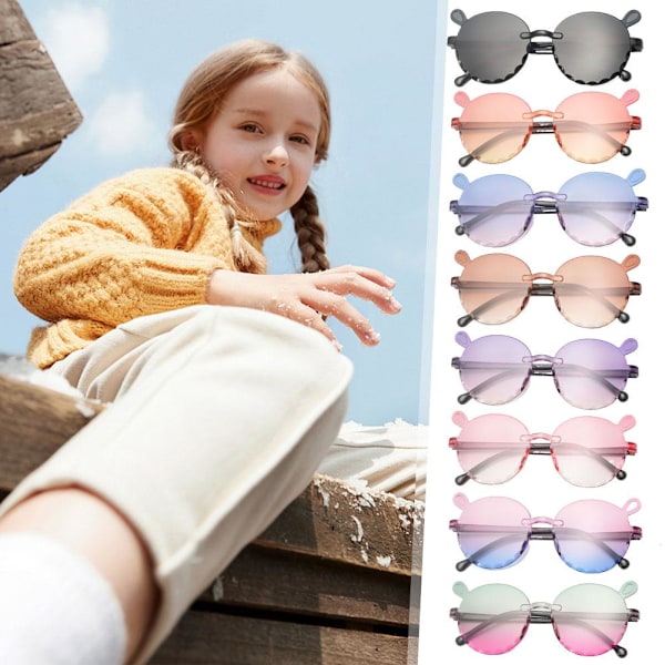 Barnsolglasögon Klassiska Shades för Barn Mode Glasögon Pojkar H Black One size