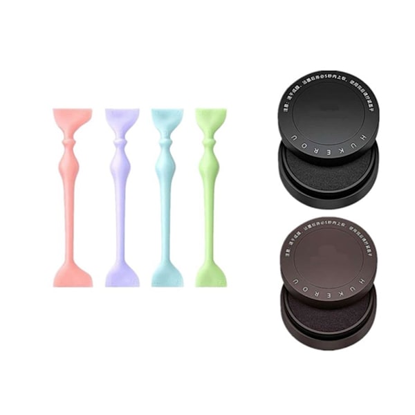 Övre Eyeliner Stämpel, Vattentäta Vingade Eyeliner Stenciler Eyeliner Stämpelset, Dubbelsidig Eyeliner Topp Övre Ögonlock Frans Lat Eyeliner