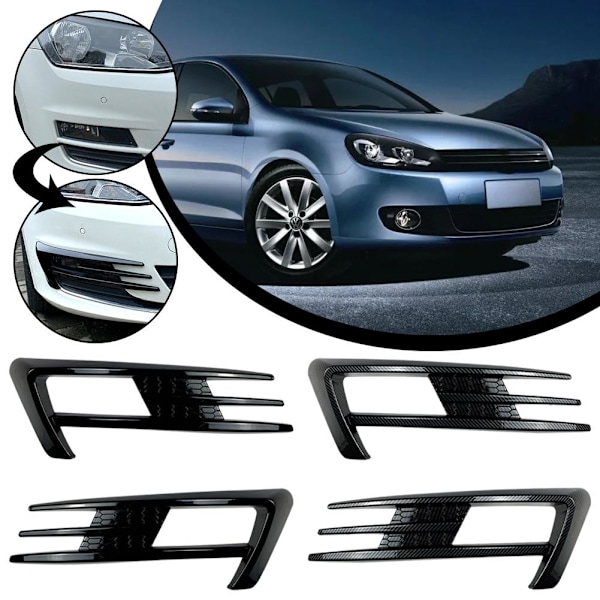 2 st För Golf 7 2013-2016 Dimljus Vindblad Dekoration Fram W