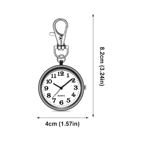 Kreativ Fickur Nyckelring Modeväska Examen Ficka Nyckelring Hänge Klocka P3L1 Golden One size