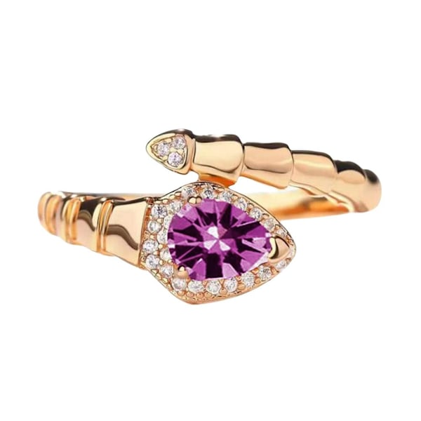 Orm Drop Ring Dam Mode Vattenring Fri Storlek Mångsidig Ri Pink 1pcs