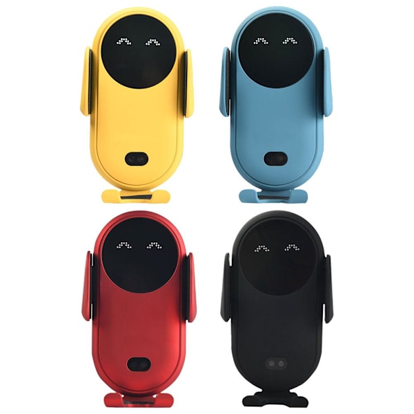10/15W S11 Smart Trådlös Bil Laddare Telefonhållare Infraröd Indu yellow 1pcs