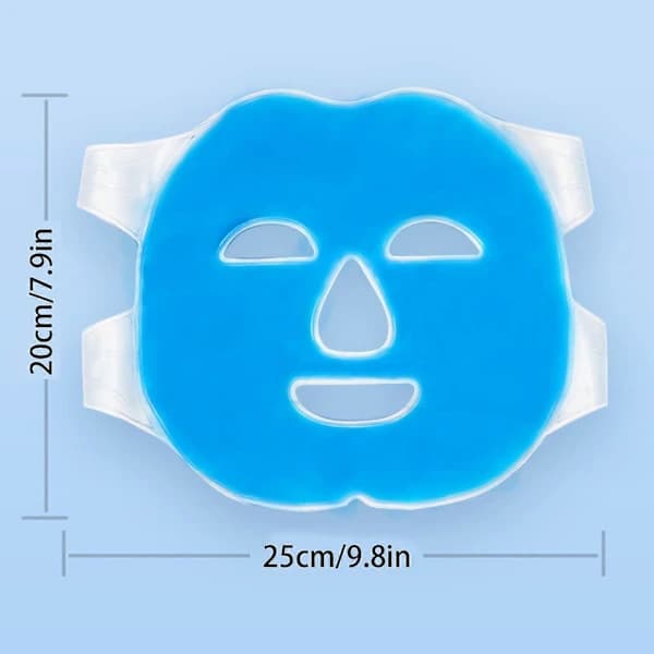 Icemaske: blød ispose, fysisk kold kompres efter soleksponering, 200 ml.