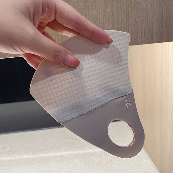 Andningsbar Ice Silk Mask Spårlös Anti Pollen Solskyddsmask Anti-UV~ Tea One size