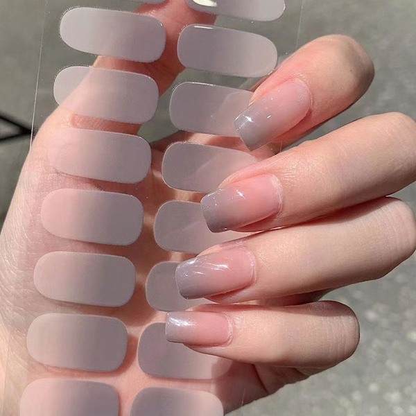 16 st/ark Gradient Färg Fingernagel Klistermärke Mode DIY Klistermärke Konst Falska Konst Naglar Nagel H3U0 CS-72 1pcs