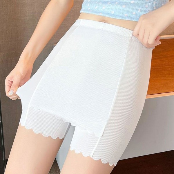 Double Layer Invisible Under Kjol Shorts Anti-Chafing Front Cro colour of skin L