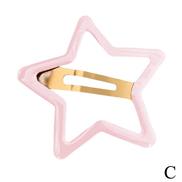Vacker skata stjärna hårnål hår stil accessoar❀ pink one-size