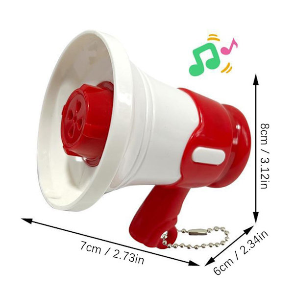 Inspelbar Mini Högtalare Med Musik Handhållen Megafon Röstförvrängare T S1P9 Red One size