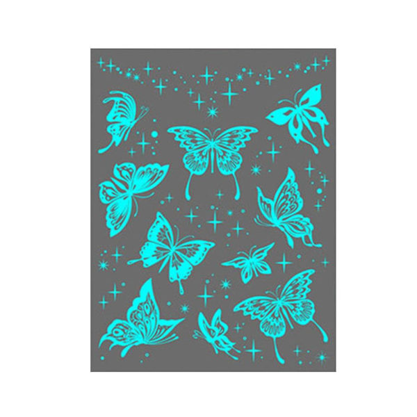 Luminous Fjärils Tattoo Stickers Ansikte Arm Stickers Luminous Ta  JSN-010 1pcs