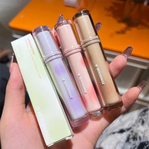 Speil Lip Gloss Vanntett Leppestift Vannglass Lip Gloss Langvarig A2