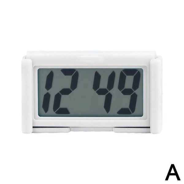 Mini Digital LCD Bordsklocka för Bilinstrumentbräda Datum Tid Kalendrar UK C 1pcs