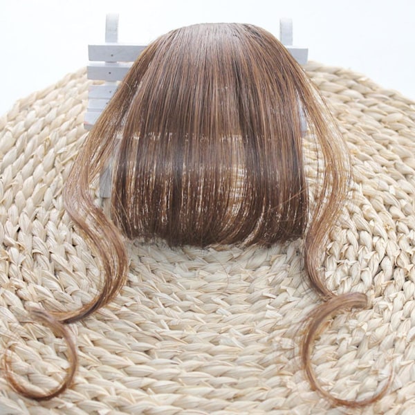 Falska lugg Airs Bangs Hårflik Hårförlängning Lugg Trendig Hai black brown 1pcs