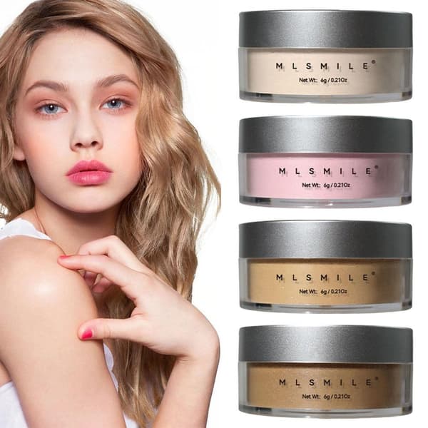 Makeup Setting Powder Løs Setting Translucent Ansigts Pudder' Make Up B0W2 04# 6 grams
