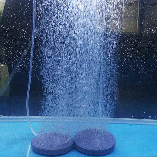 Disk Aerator Akvarium Fisk Tank Pump Hydroponisk Syreplatta Luftsten UK LAGER