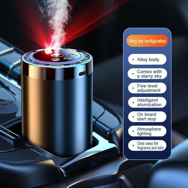 Smart bilparfume luftfrisker diffuser aroma duftmaskine diffuser black A(A)